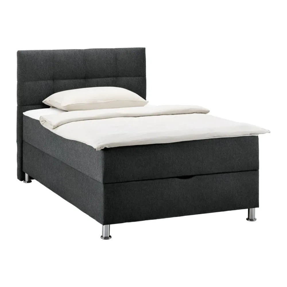 Boxbett Oviedo 120 In Anthrazit Ca. 120 X200cm 120/200 cm Anthrazit 