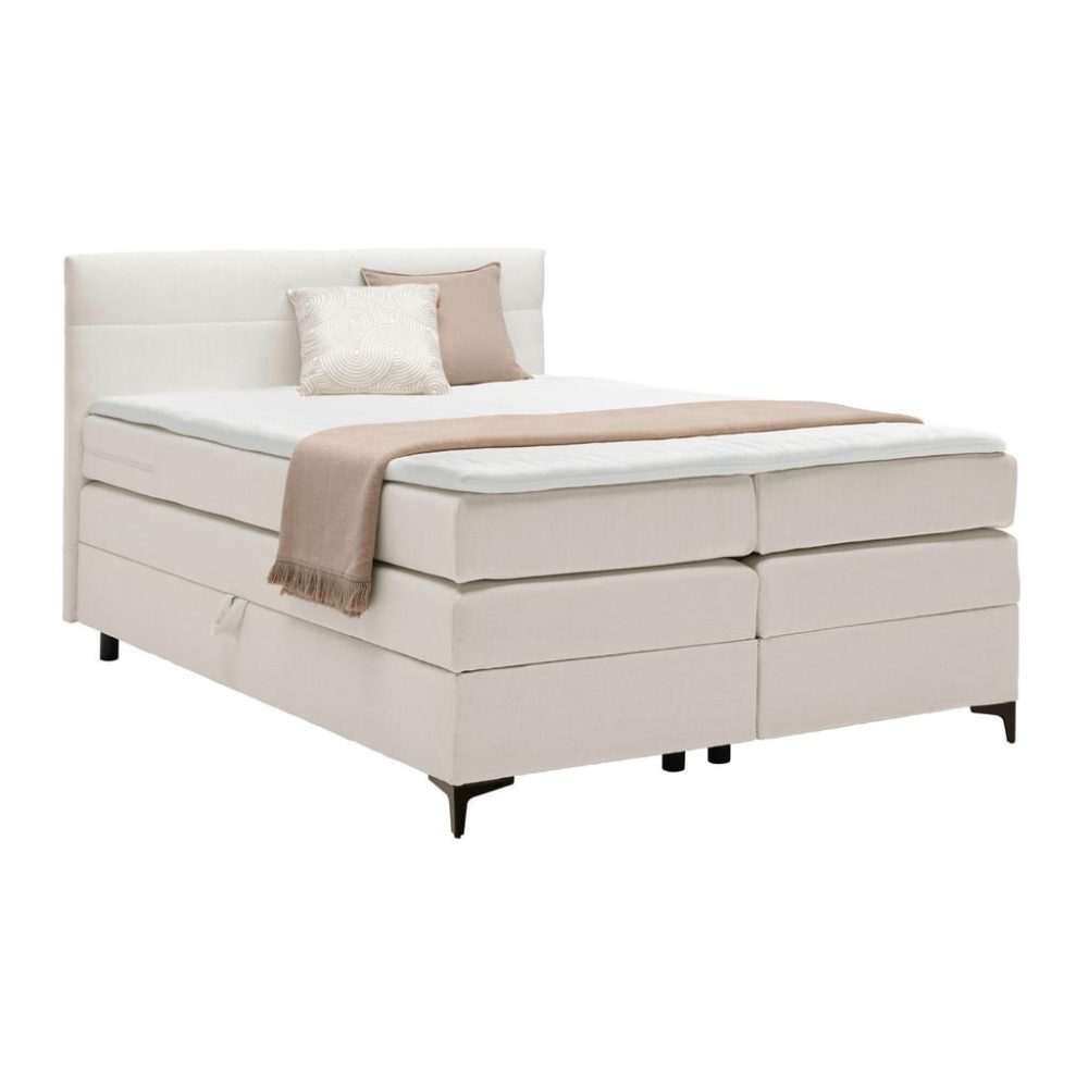 Boxspringbett Bari In Creme Ca. 140x200cm 140/200 cm Creme 