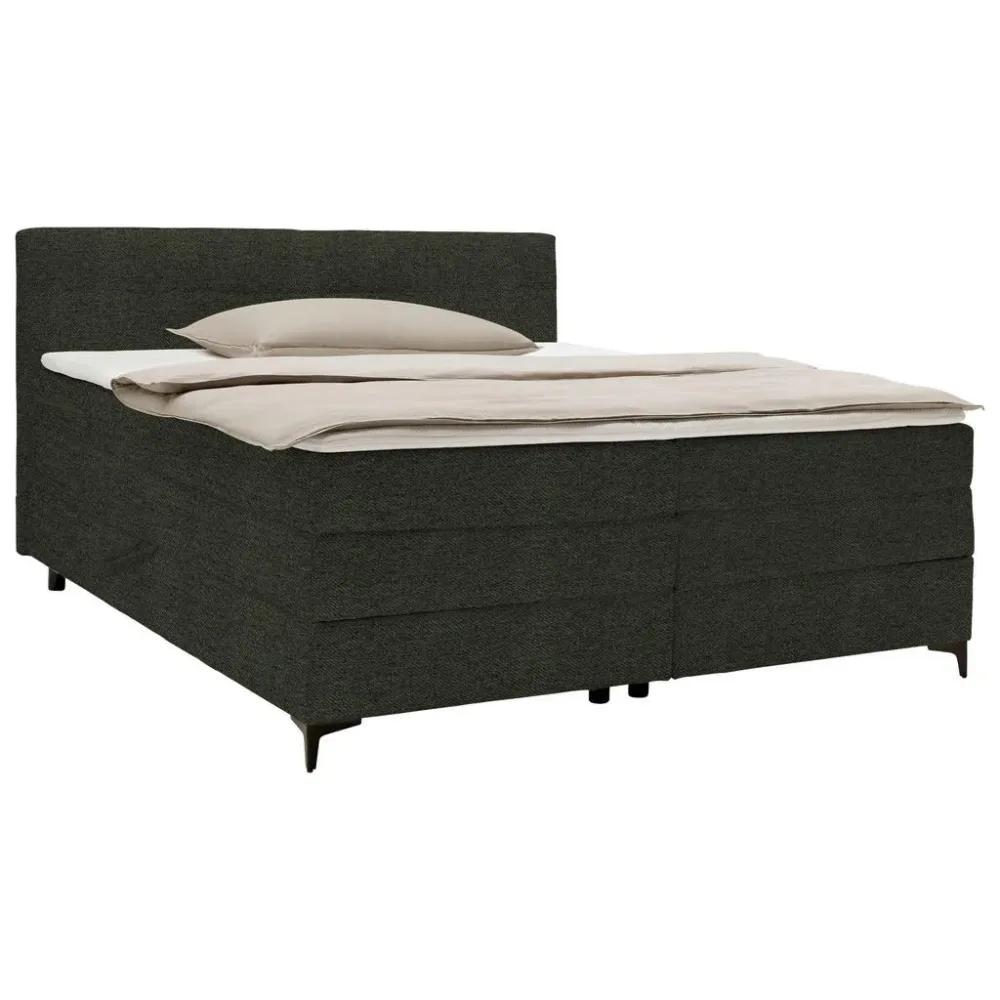 Boxspringbett Bari In Grün Ca. 160x200cm 160/200 cm Grün 