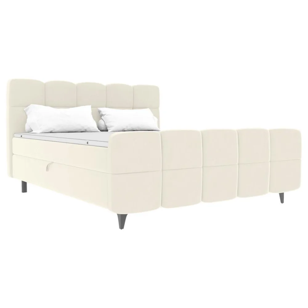 Boxbett Mona Beige Ca. 140x200cm 140/200 cm Beige 