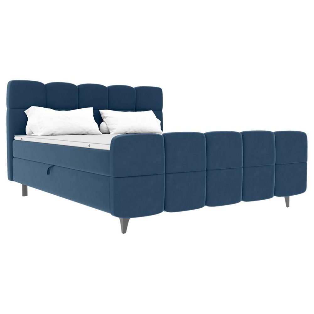 Boxbett Mona Blau Ca. 140x200cm 140/200 cm Blau 
