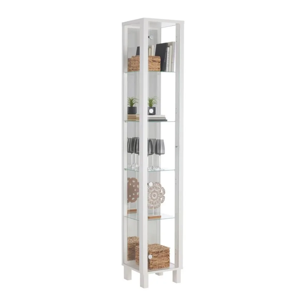 Vitrine Albi Weiss 33/189/33 cm , 