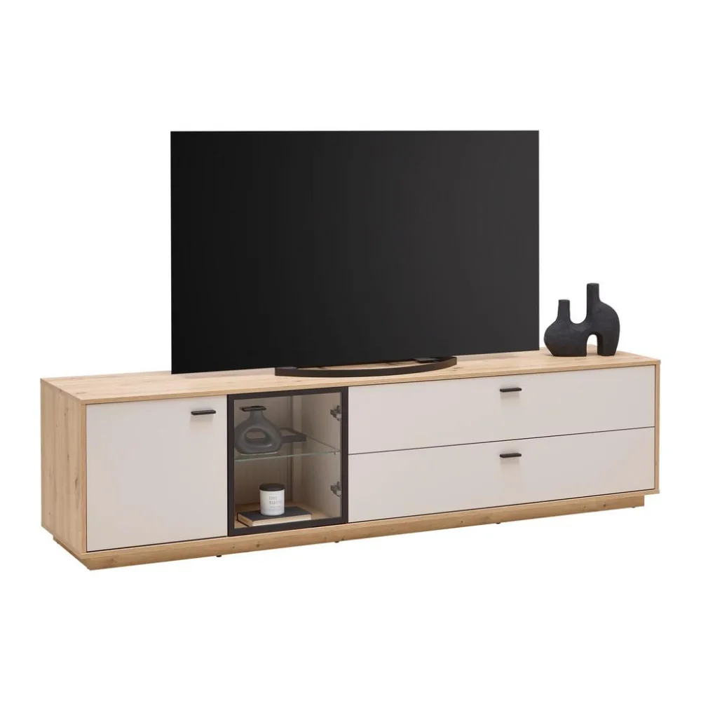 Tv-element Cremona Kaschmir/eiche Artisan Kaschmir, Eiche Artisan 210/55/45 cm 