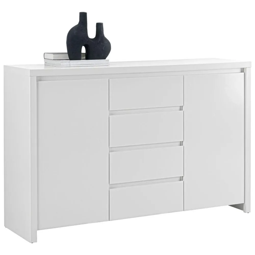 Sideboard In Weiss  143/91/40 cm 4 Schublade(n) 
