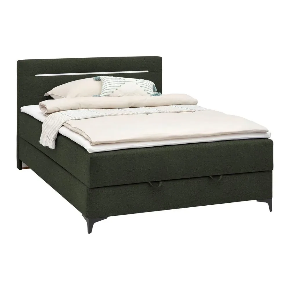 Boxbett Jerry In Olivgrün Ca. 140x200cm 140/200 cm Olivgrün 