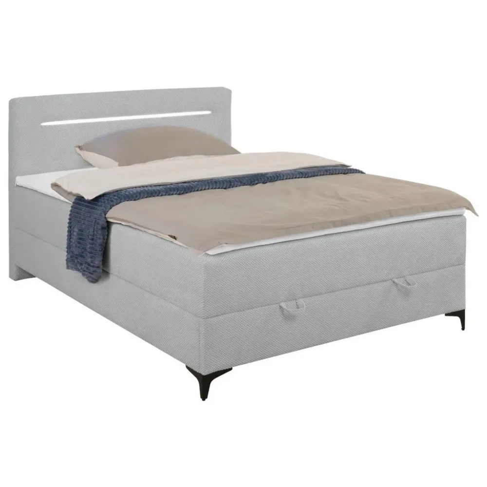 Boxbett Jerry Silberfarben Ca. 100x200cm 100/200 cm Silberfarben 