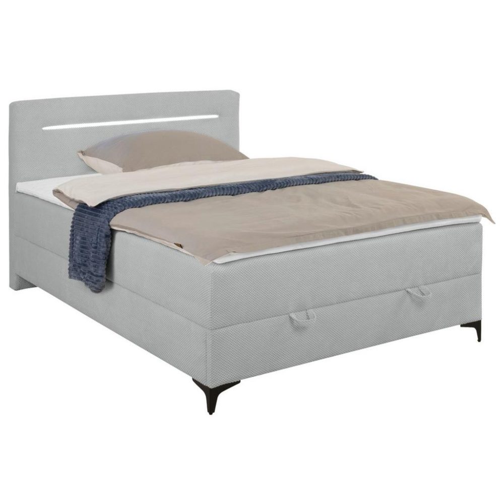 Boxbett Jerry Silberfarben Ca. 140x200cm 140/200 cm Silberfarben 