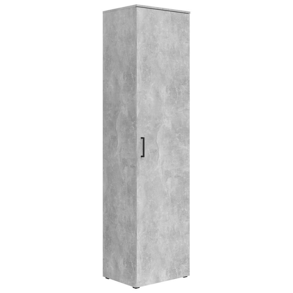 Schrank Multistauraum Betonoptik 50/195/40 cm Grau 
