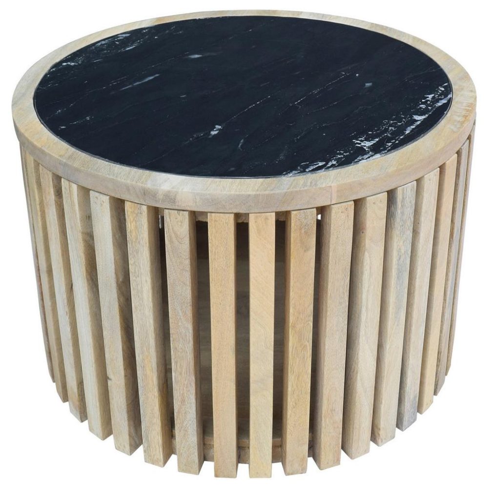 Couchtisch Sway -Trend- Holz, Metall, Stein 60/40 cm 