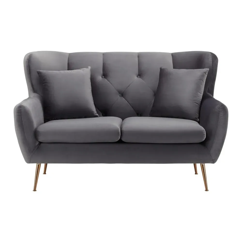 2-sitzer-sofa Linus Samt Grau 