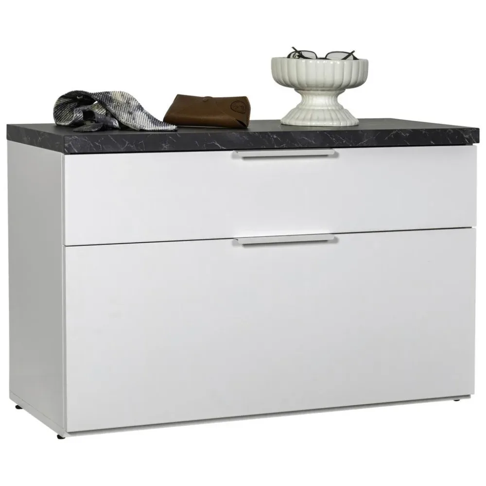 Garderobenbank Mundi In Anthrazit/weiss Hg 82/53/35 cm 