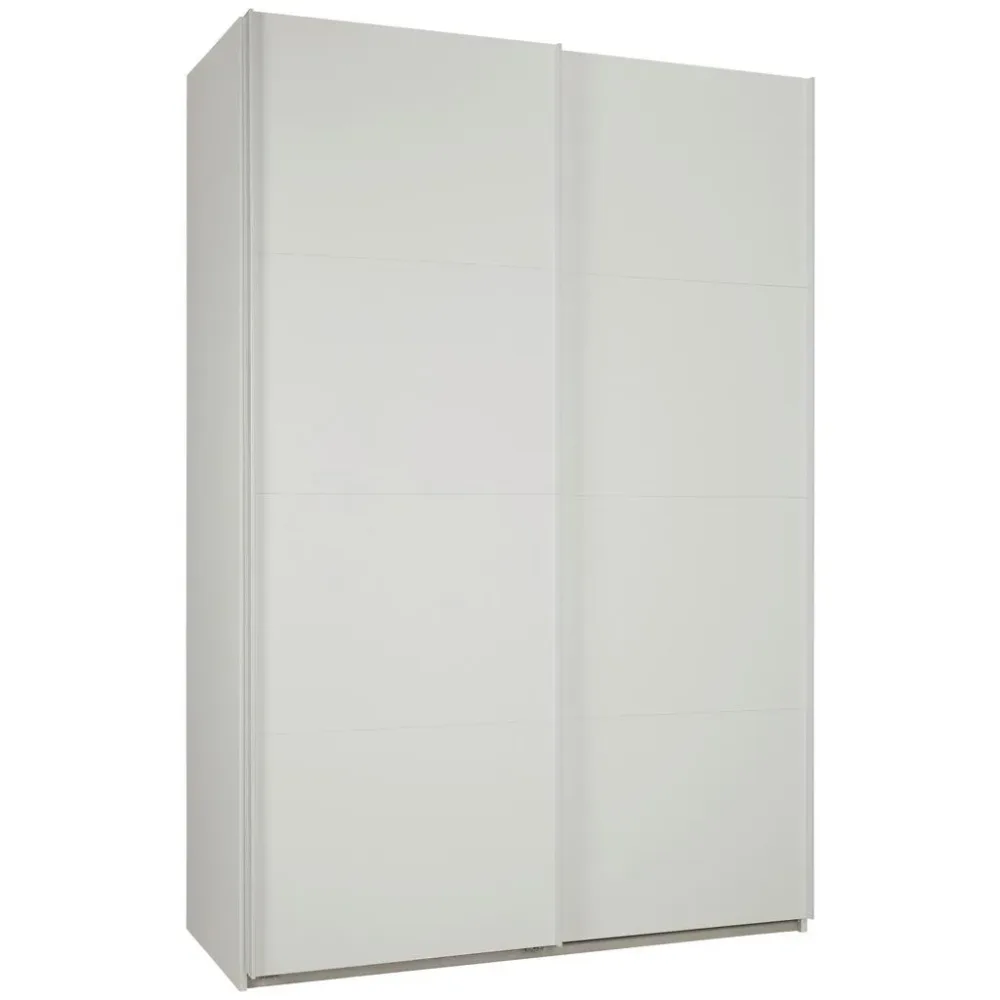 Schwebetürenschrank In Weiss 150/222/60 cm Weiss 