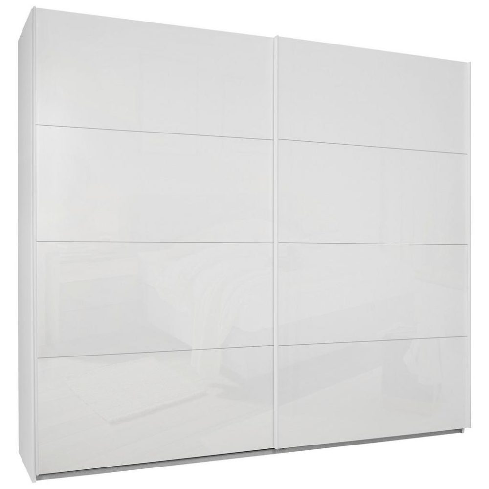 Schwebetürenschrank In Weiss 251/222/60 cm Weiss 