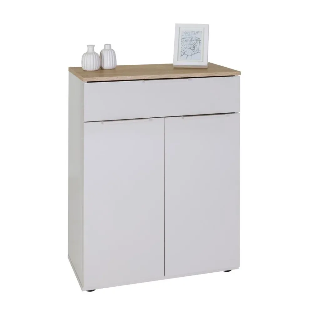 Kommode Macchiato Eiche-/kaschmirfarben , 69/88,5/30 cm , 1 Schublade(n) 
