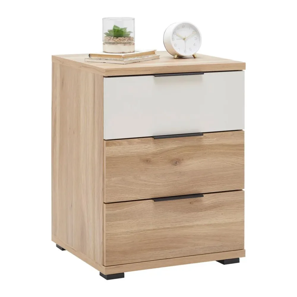 Nachtkästchen Rabina Eichefarben/kaschmir 46/61/42 cm Eichefarben, Kaschmir 