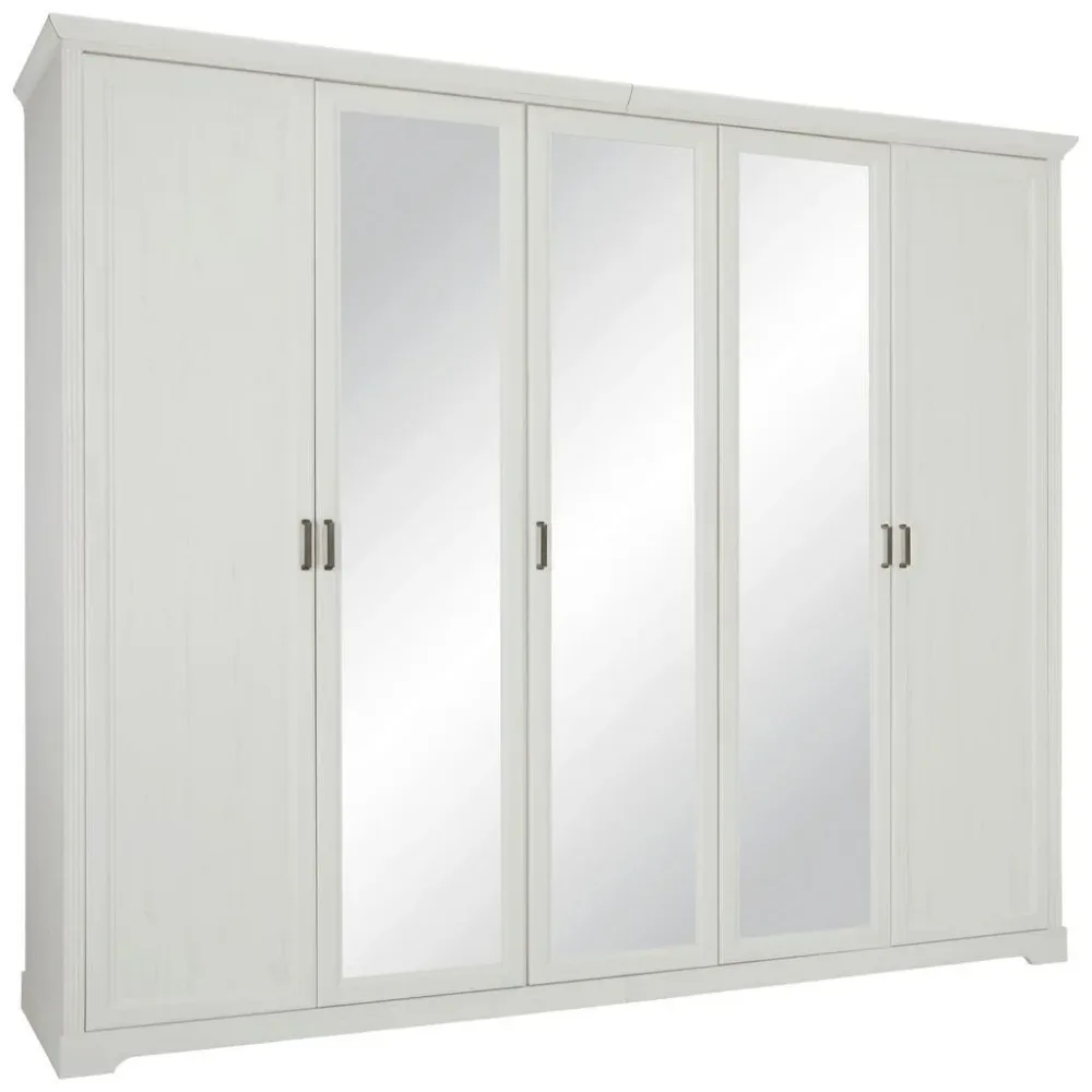 Drehtürenschrank Marilou Weiss 264/220/64 cm Weiss 