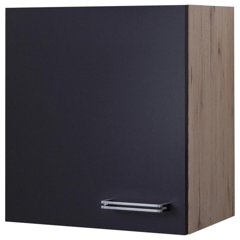 Küchenoberschrank Anthrazit/eiche
