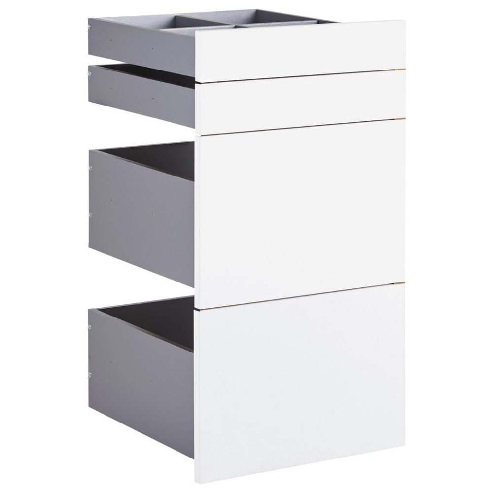 Schubladenset Unit In Weiss 