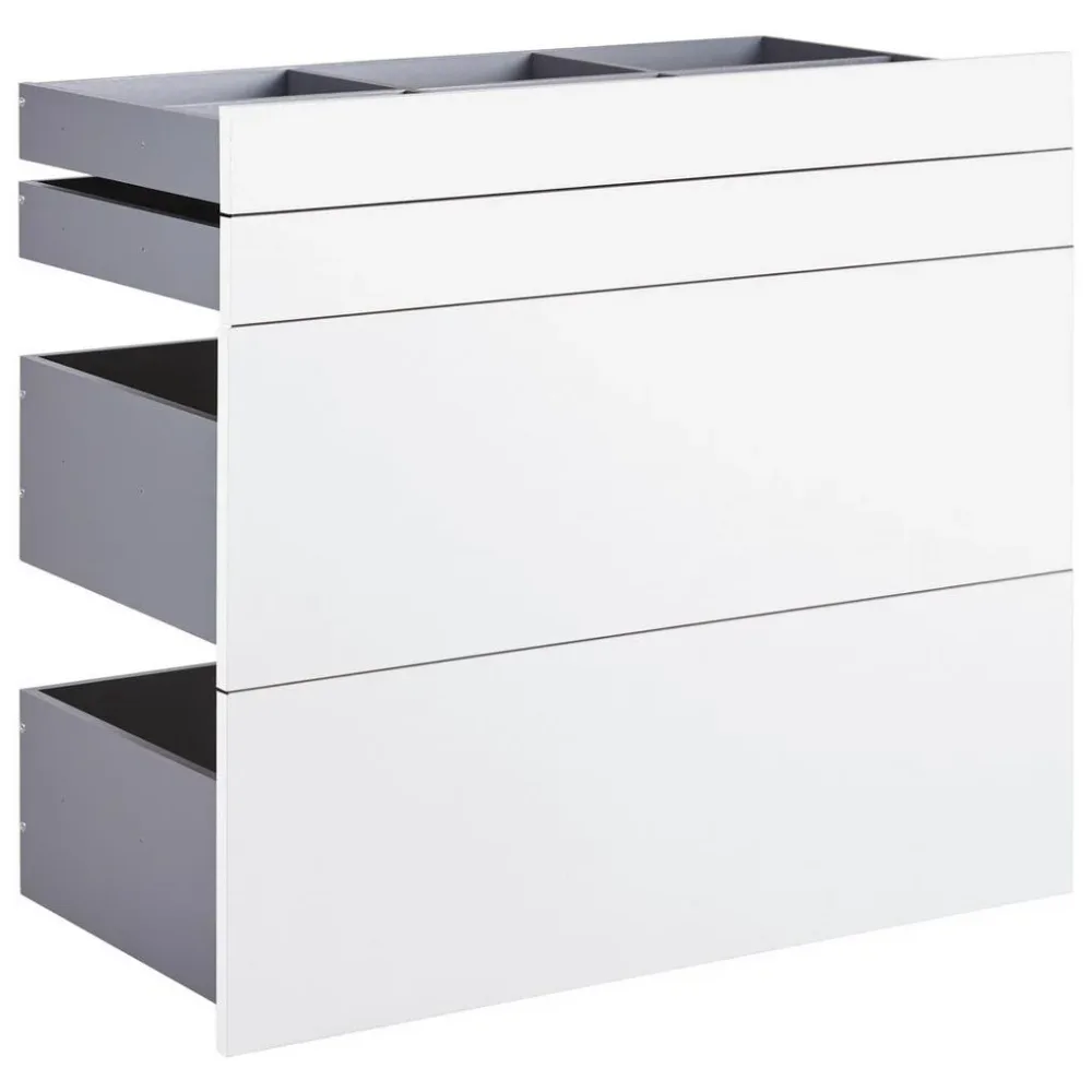 Schubladenset Unit In Weiss 