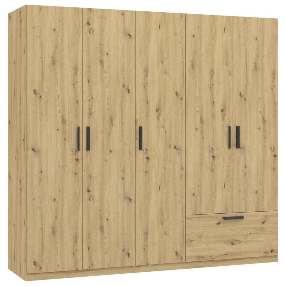 Drehtürenschrank Milos Eiche Artisan 225/210/54 cm Eiche Artisan 