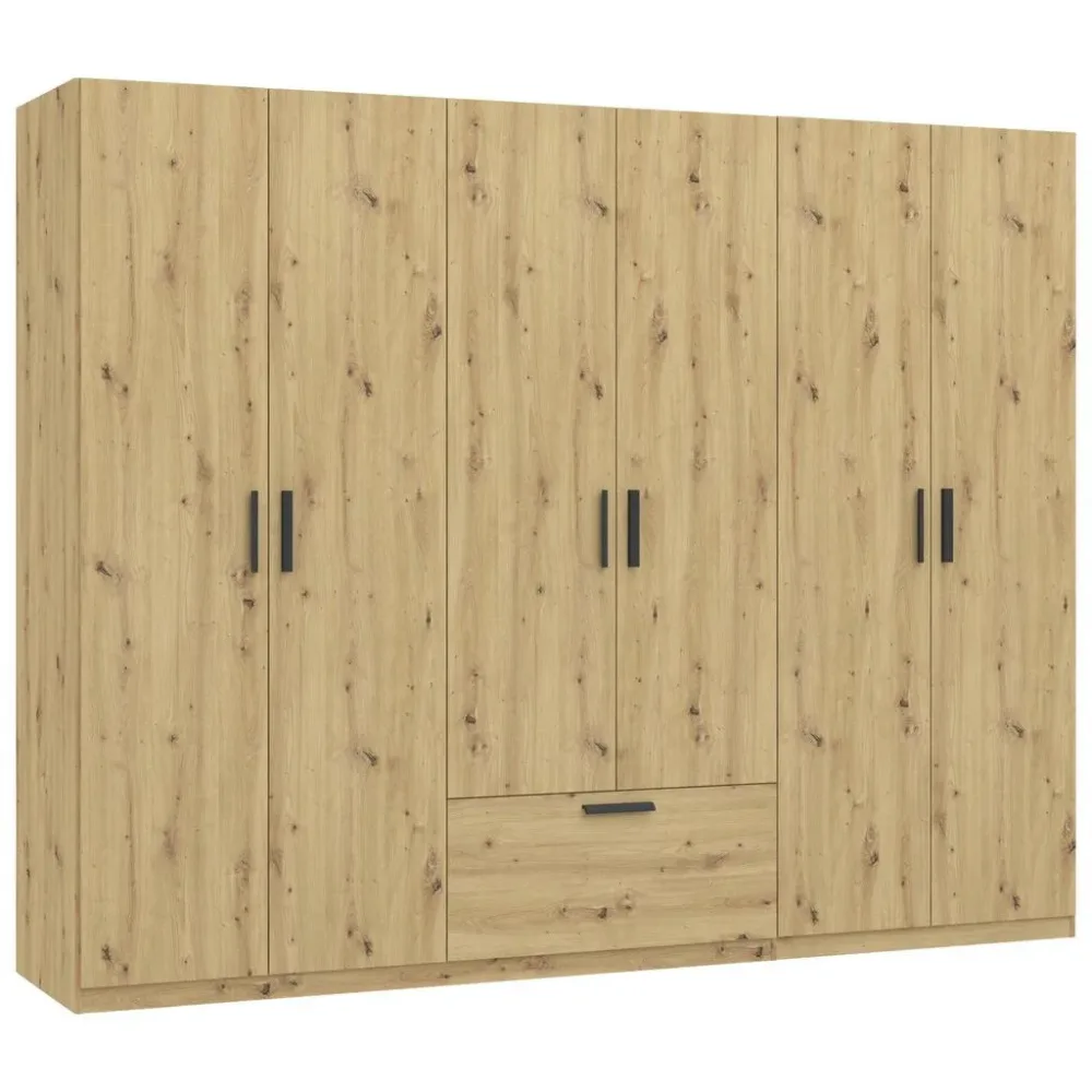 Drehtürenschrank Milos Eiche Artisan 270/210/54 cm Eiche Artisan 
