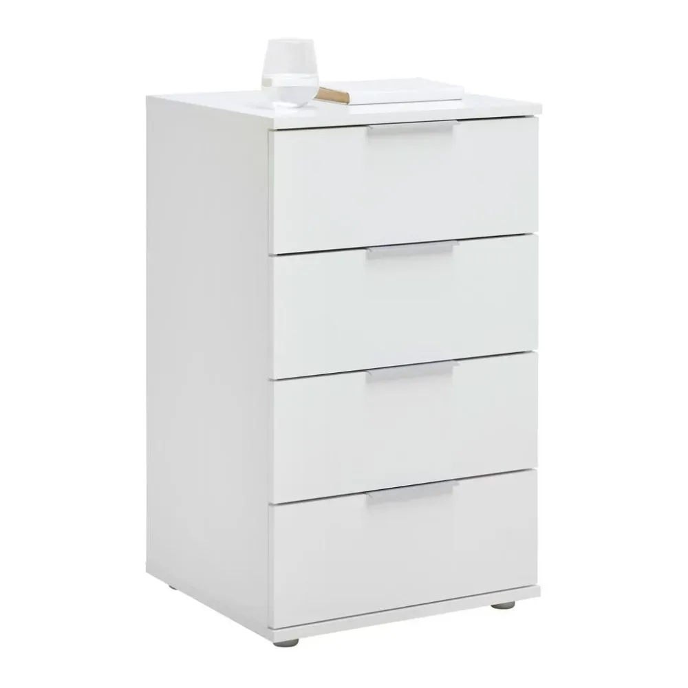 Nachtkästchen Cuatro Weiss 46/79/42 cm Weiss 