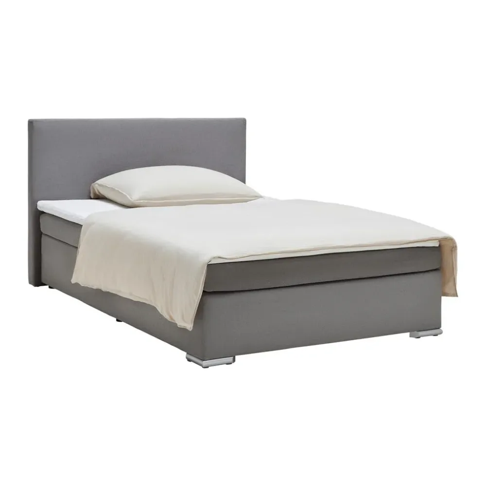 Boxspringbett Mira 2 Grau Ca. 140x200cm 140/200 cm Grau 
