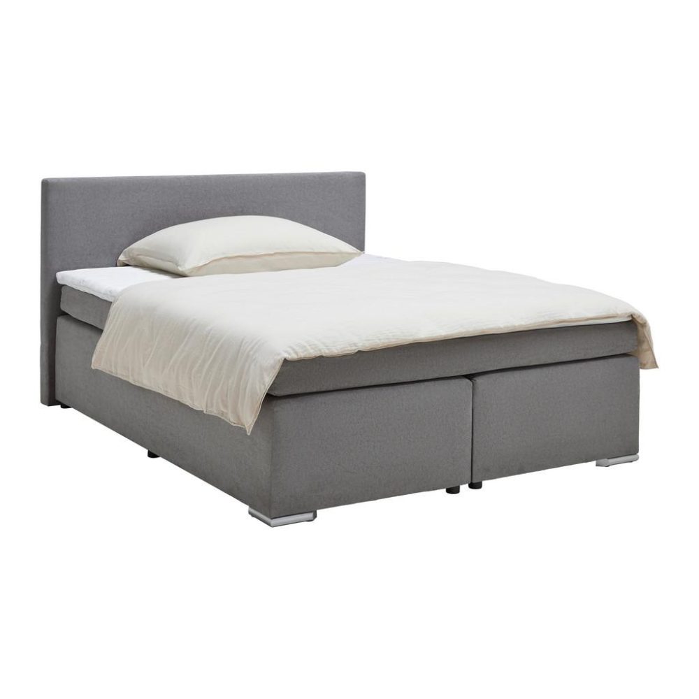 Boxspringbett Mira 2 Grau Ca. 180x200cm 180/200 cm Grau 