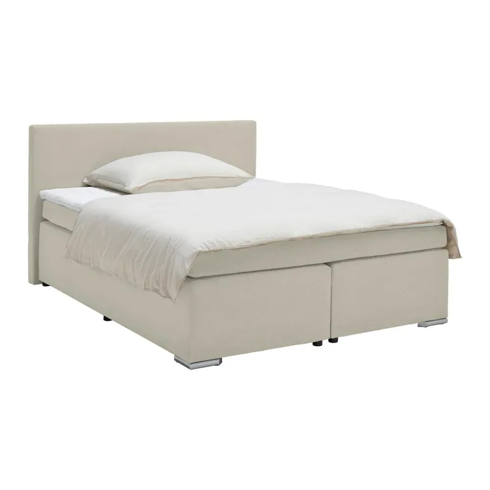 Boxspringbett Mira 2 Perlmutt Ca. 180x200 180/200 cm Perlmutt 
