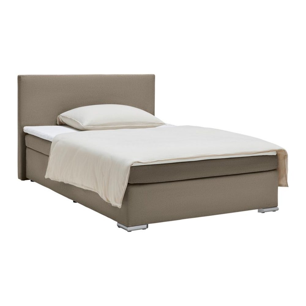 Boxspringbett Mira 2 Taupe Ca. 120x200cm 120/200 cm Taupe 