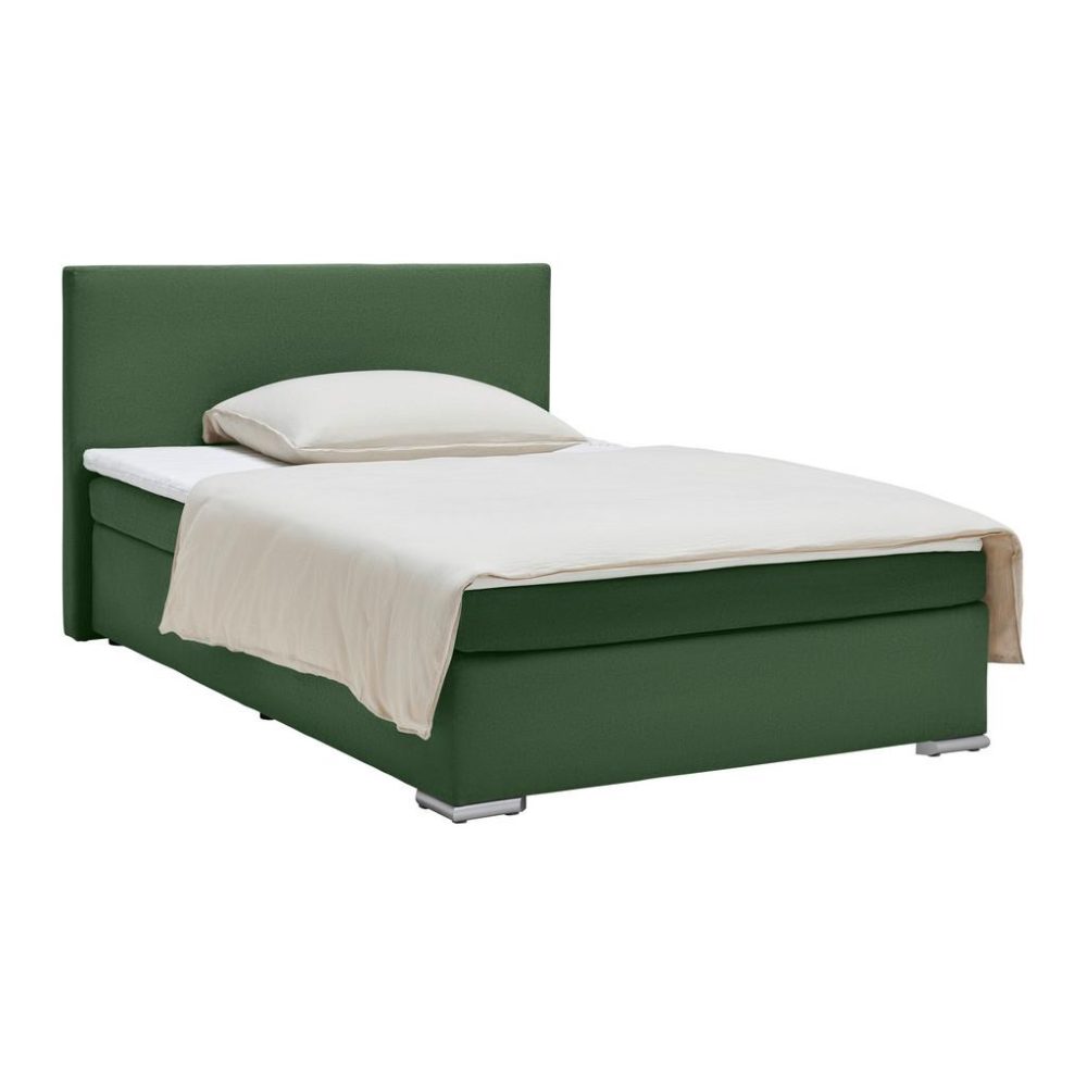 Boxspringbett Mira 2 Dunkelgrün Ca. 140x200cm 140/200 cm Dunkelgrün 