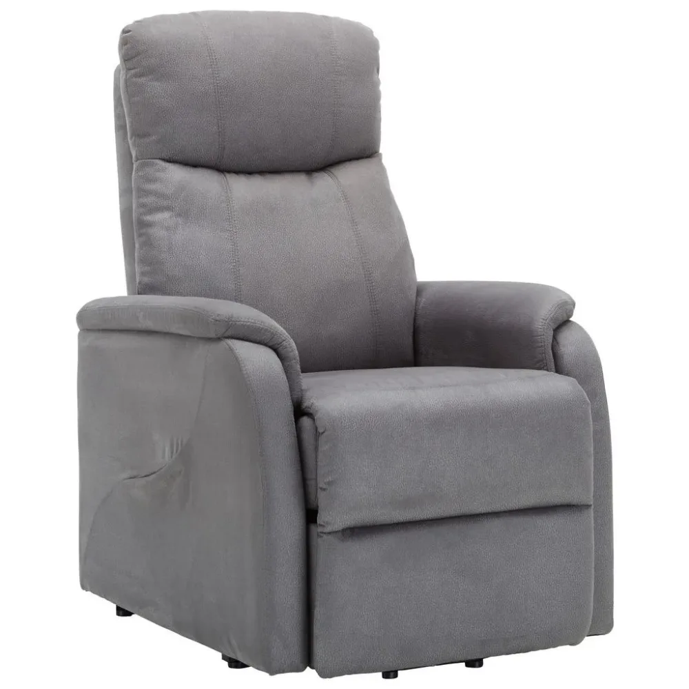 Relaxsessel In Grau Mit Aufstehhilfe Metall, Kunststoff, Textil Grau 
