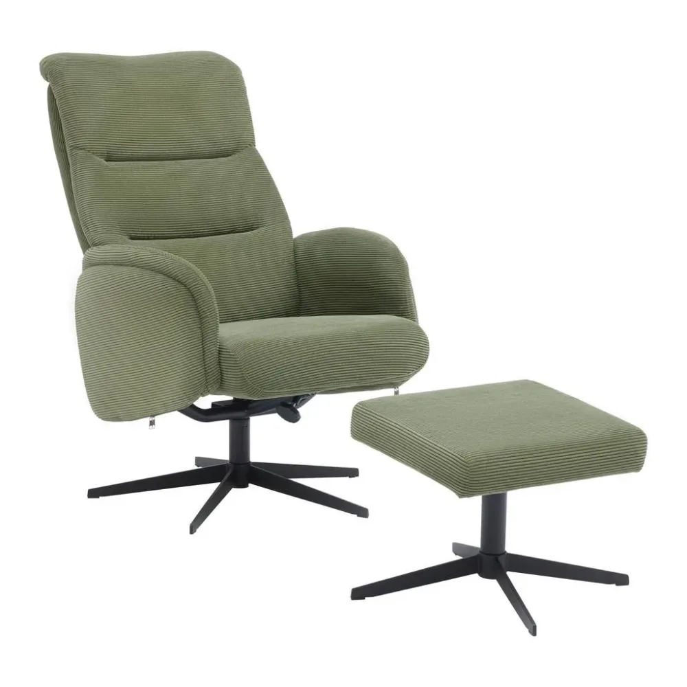 Relaxsessel Star Grün Metall, Textil Grün 