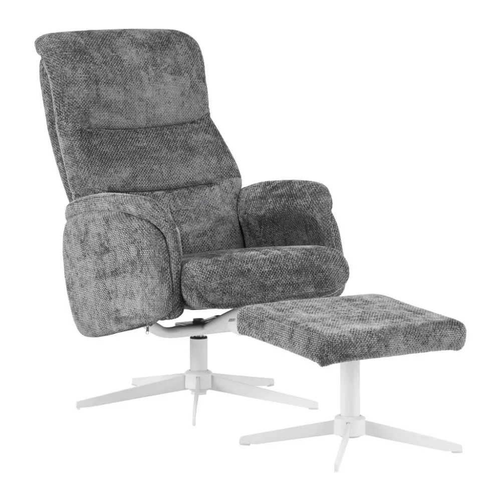 Relaxsessel Star Metall, Textil Graphitfarben 