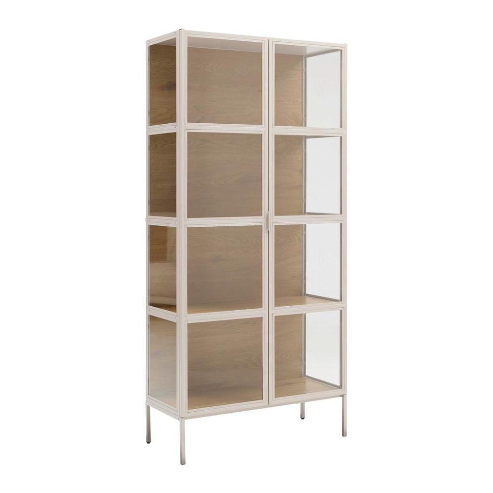 Vitrine Amy Eichefarben/beige 80/172/35 cm , 