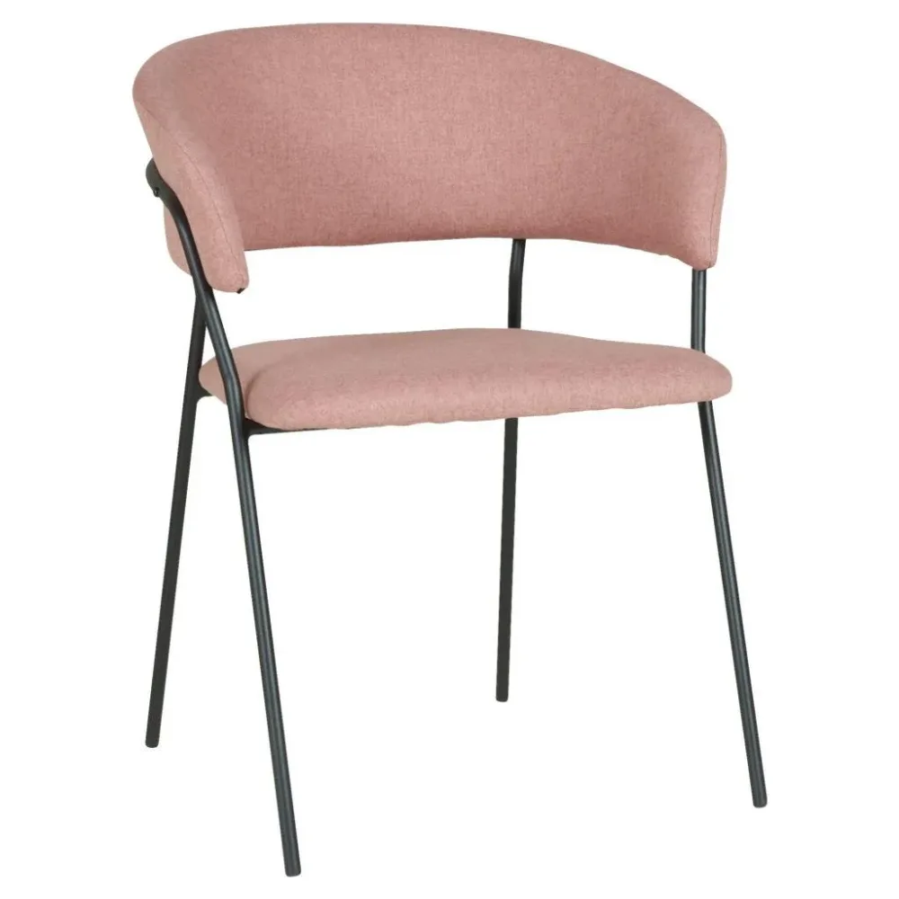 Armlehnstuhl Alice Rosa  Flachgewebe 