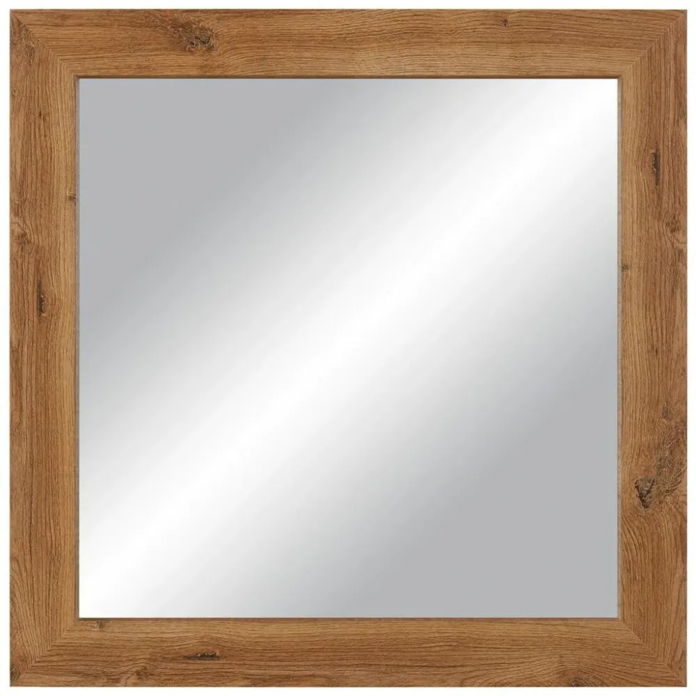 Wandspiegel Tina Ca. 51x51x3,5cm 51/51/3,5 cm , Eichefarben 