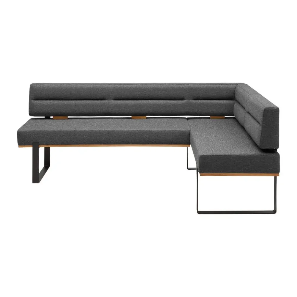 Eckbank Canon Li. In Schlammfarben Holz, Metall, Textil Schlammfarben 