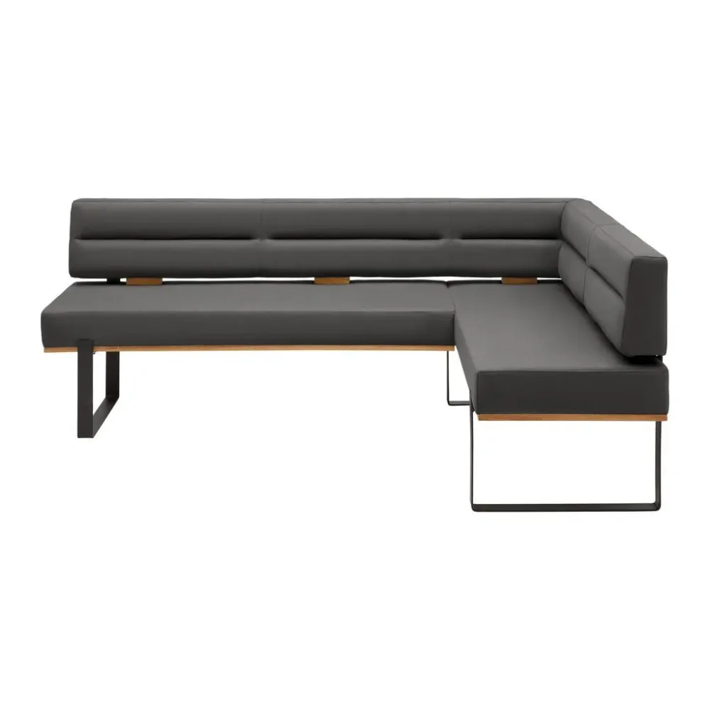 Eckbank Canon Li. In Anthrazit Holz, Metall, Textil Anthrazit 