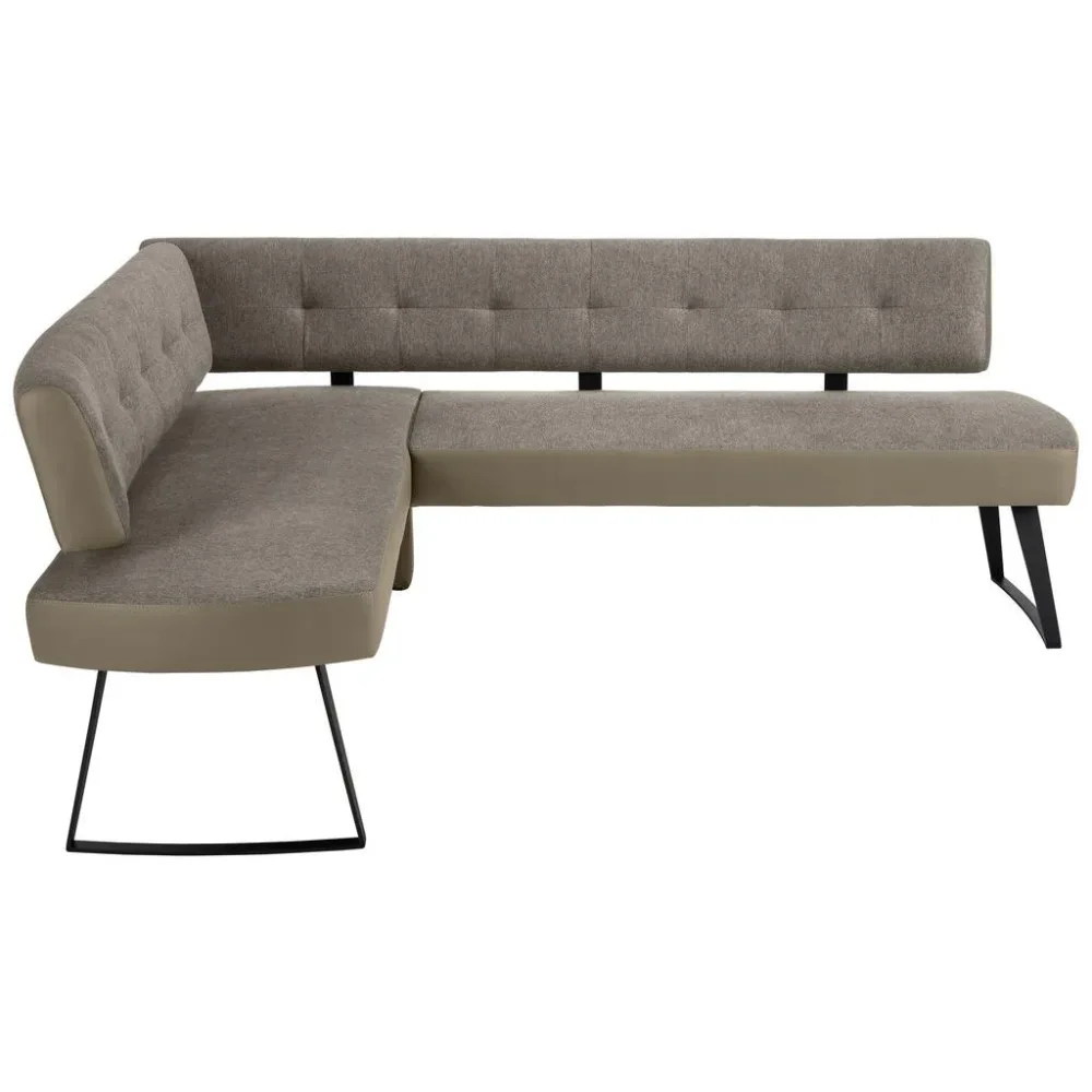 Eckbank Storm Rechts In Taupe Ca. 170x220cm Metall, Textil Taupe 