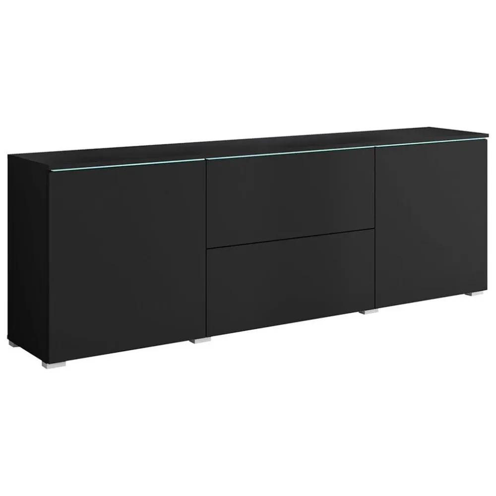 Lowboard Vera 181 Schwarz 