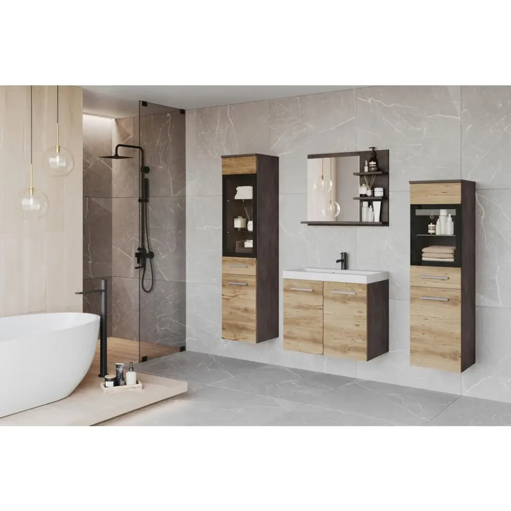 Badezimmer Madrit I Matera-Kastanie 