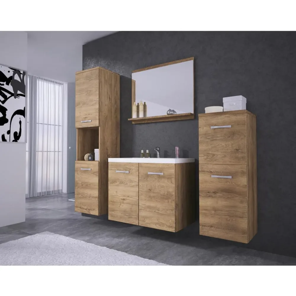 Badezimmer Malo Eichefarben 