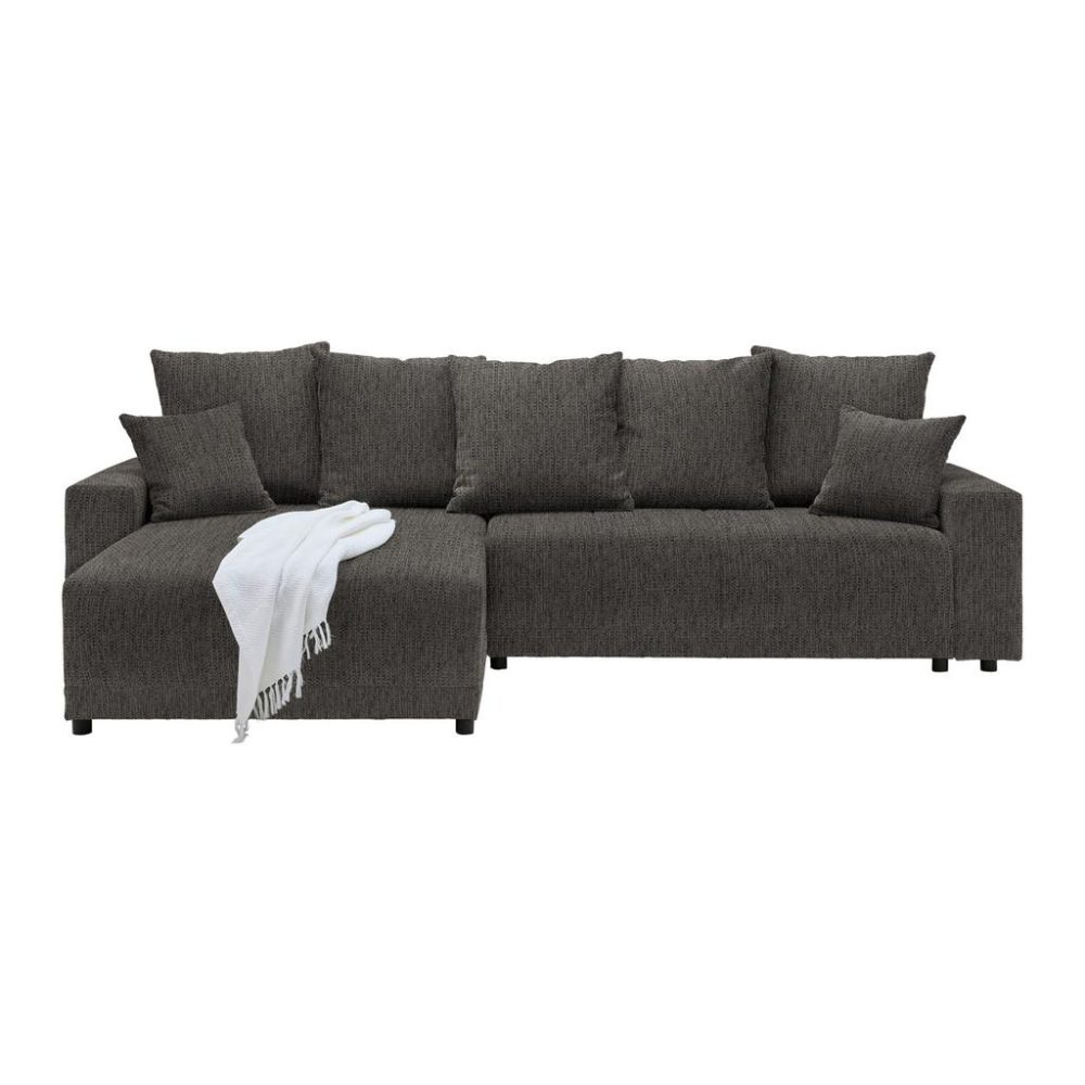 Ecksofa Alatri Anthrazit Webstoff Anthrazit 
