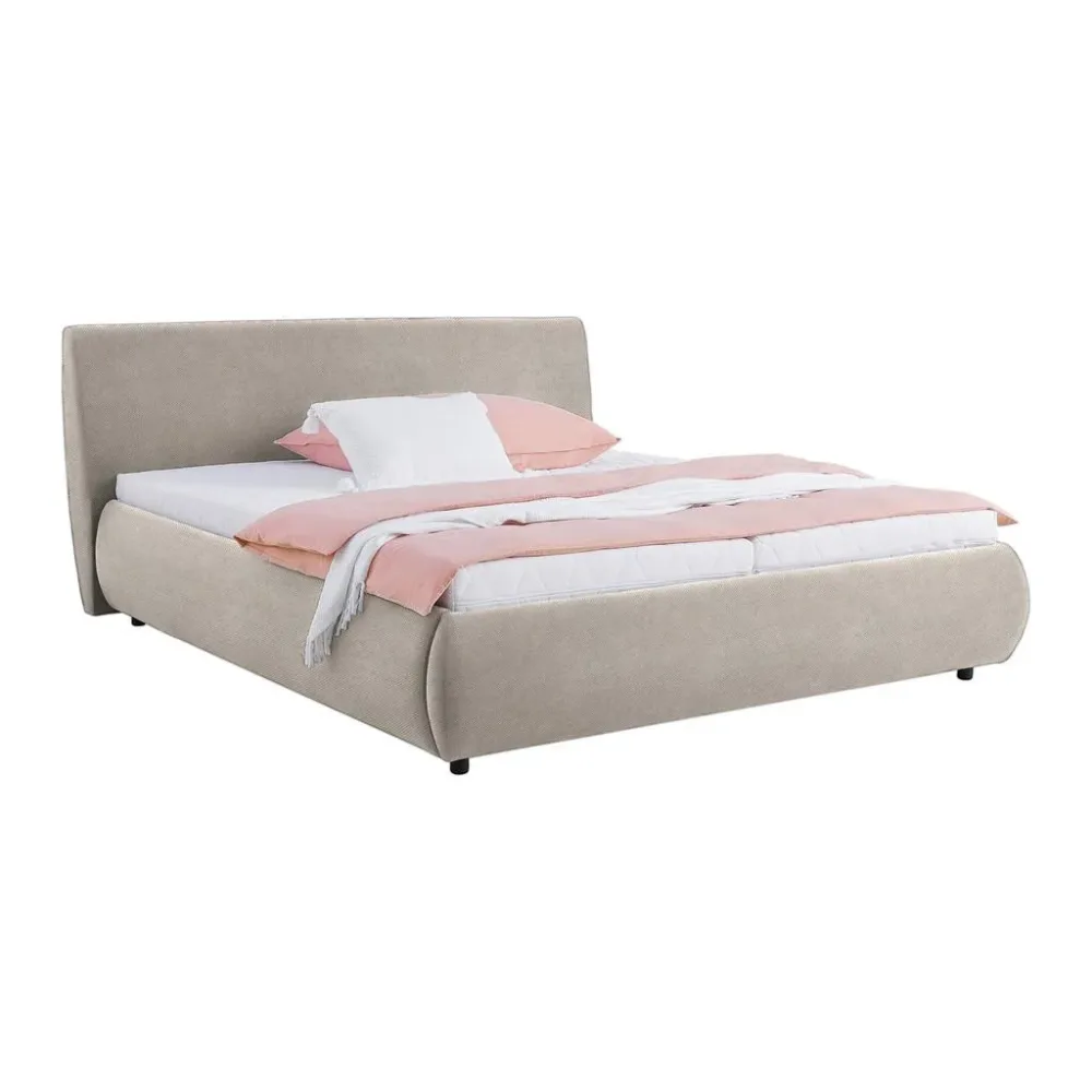 Polsterbett Biern Greige Ca. 180x200cm 180/200 cm Greige 