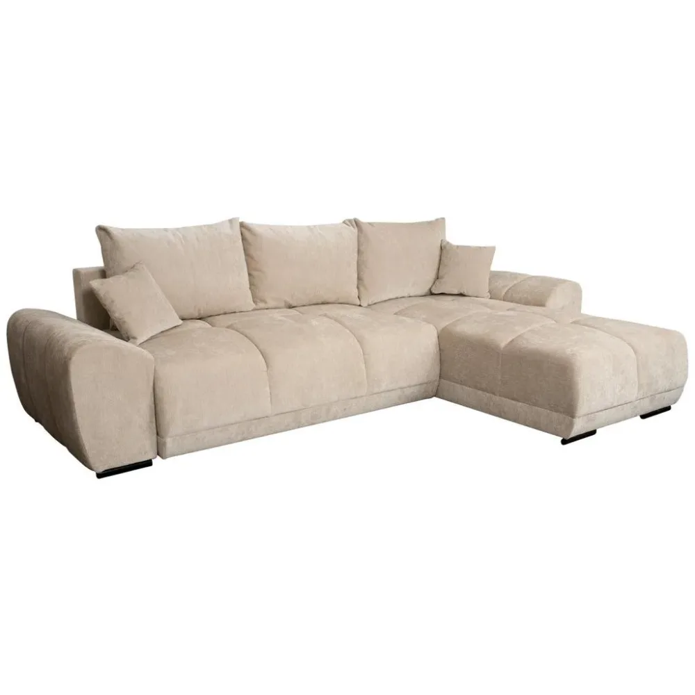 Ecksofa Bonn Chenille Beige 