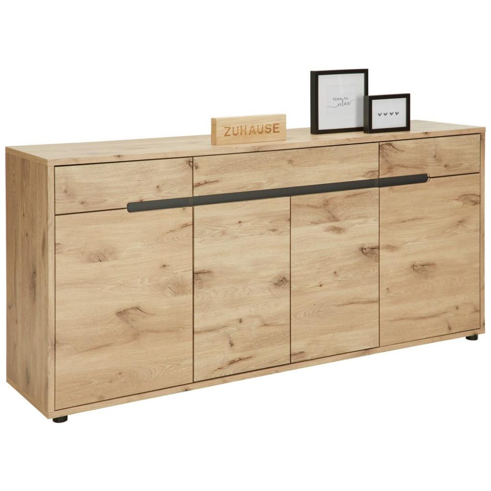 Sideboard Bellano In Viking Oak Nature  185/87/44 cm 3 Schublade(n) 