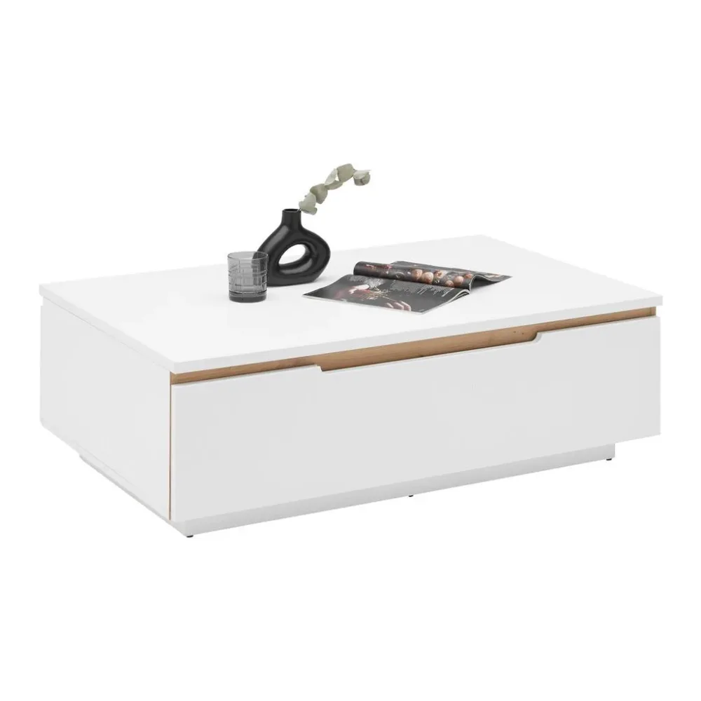 Couchtisch Dallas Weiss Holzwerkstoff 110/70/36 cm 