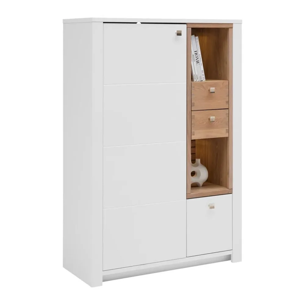Highboard Whitehouse 10q8wr06 Weiss/eichefarben  92/138/41 cm 2 Schublade(n) 