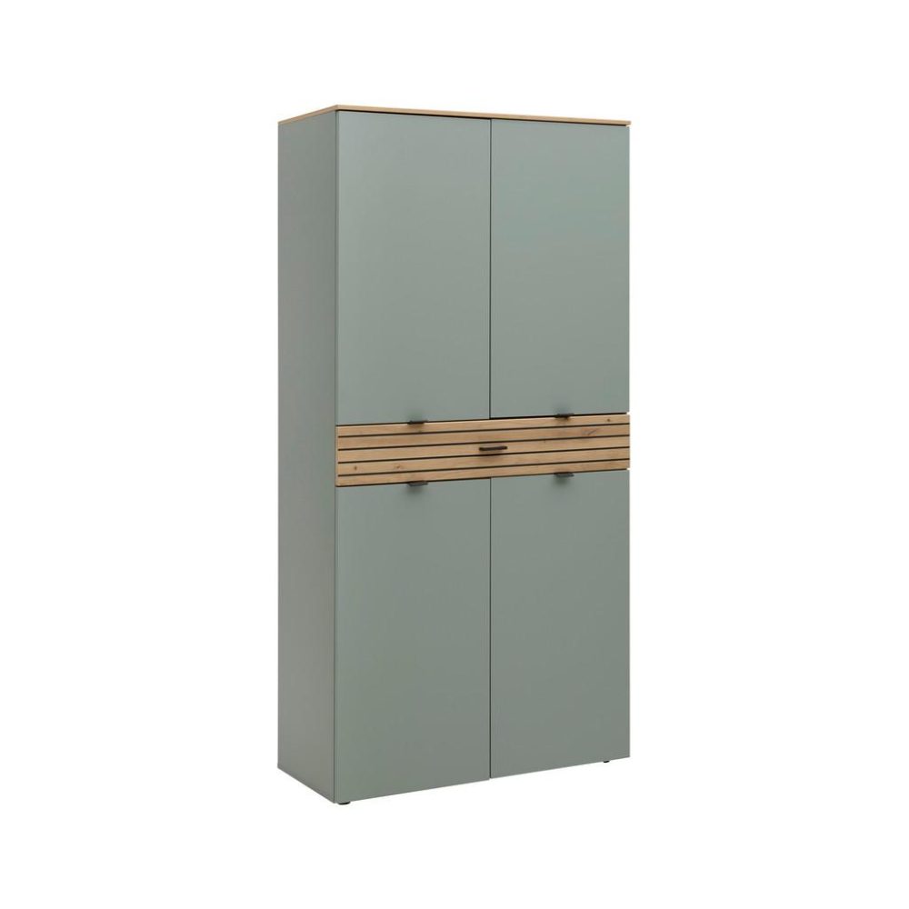 Mehrzweckschrank Bahia M Grün/eiche Artisan 91/184/41 cm 